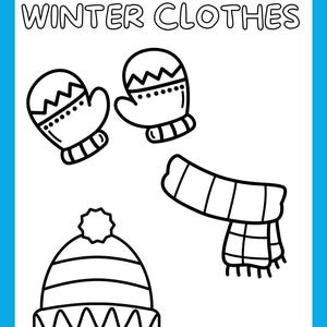 Livre de coloriage d'hiver | 21 pages enneigées, animaux adorables (PDF) image 7