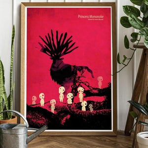 Poster Principessa, Stampe Principessa Mon., Poster Anime, Stampe Mono-noke, Poster Film Anime, Regalo per Lei, Amante degli Anime, Arte Manga, Arredamento per Dormitorio
