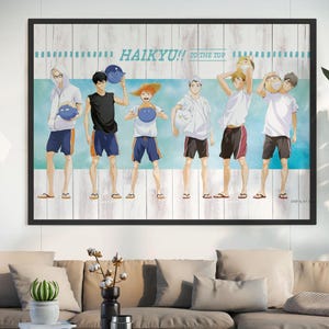 Haikyuu Poster, Haikyuu Anime Wand Poster Druck, Shoyo Hinata Wand Kunst Poster, Team Karasuno Wand Dekor Poster, Anime Liebhaber Fantasy Geschenke