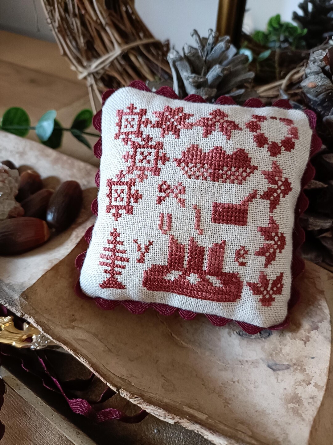 Pagan Cross Stitch Pattern - Yule Winter Solstice . PDF Download by ...
