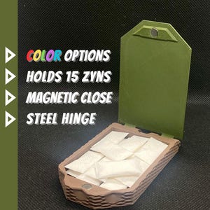SLIM Zyn Container Concealer Pouch Shield Nicotine Personalize Custom