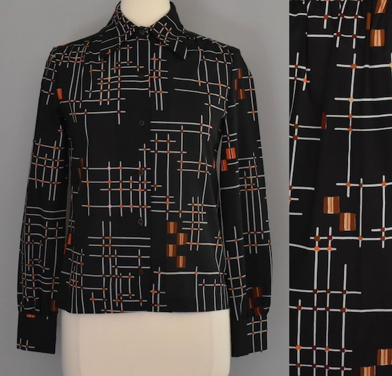 Vera Blouse, Vera Neumann, Abstract Geometric Prin