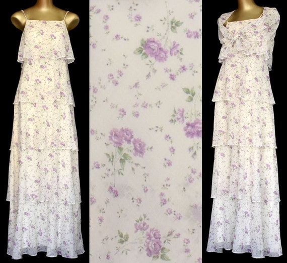 rose print maxi dress