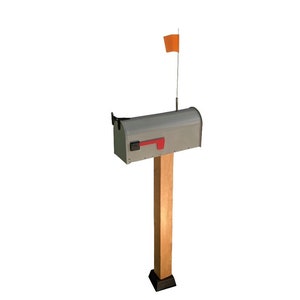Standard-size, Flag-up Mailbox, mailbox flag, flag mailbox, rural mailbox,  house warming gift.