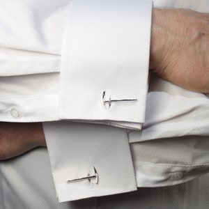 Sterling Silver Ice Axe Cufflinks-Pair-Handmade CFL-224-S-B