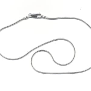 Seamed Snake Chain Necklace 1. 5 MM - Sterling Silver - CHN-273-S-0