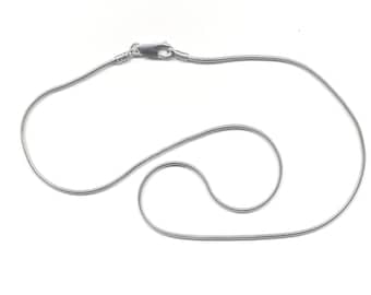 Seamed Snake Chain Necklace 1. 5 MM - Sterling Silver - CHN-273-S-0