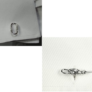 Functional Carabiner and Figure8 Cufflink Pair