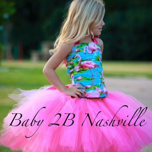 Pink Flamingo Costume Tutu Set All Sizes Baby 8 image 1