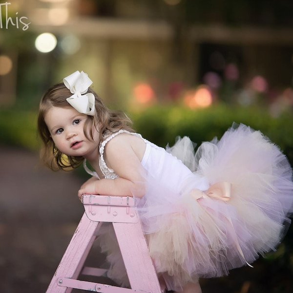 Blush Skirt Baby Tutu Baby Tulle Skirt Mommy and Me Tutu Pink Skirt Pink Tutu Skirt Toddler Skirt Birthday Skirt