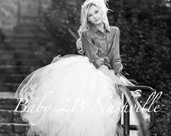 Bridal Skirt White Wedding Tutu Women's Full Length Ballroom Style White Bridal Tulle Skirt Wedding Dresses and Separates Tulle Dress Skirt