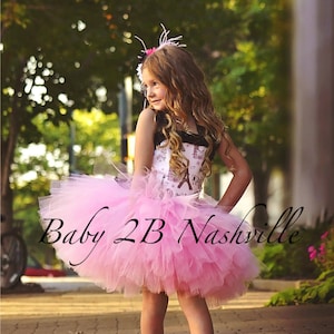 Pink Paris Costume Tutu Costume Paris Tutu Birthday Costume Baby Paris Costume Toddler Costume Party Costume Birthday Dress image 1