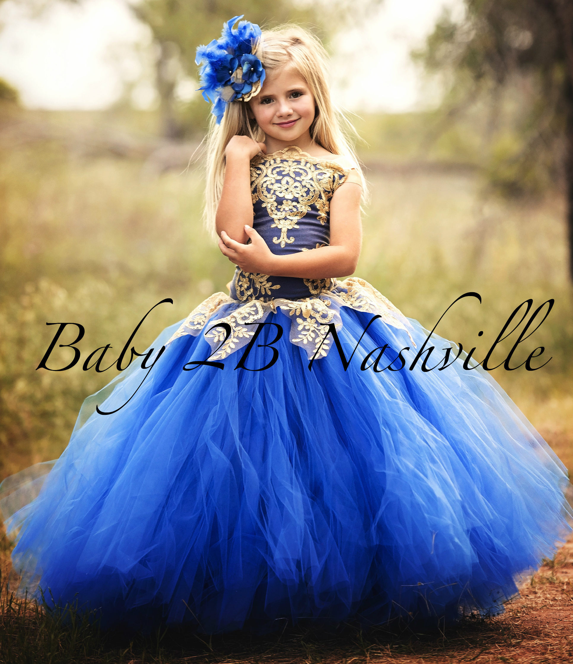 Blue Tutu for Toddler Tulle Skirt, Blue Flower Girl Dress Wedding