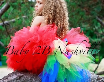 Parrot Costume Tutu for Girls 5-6T Tutu Only