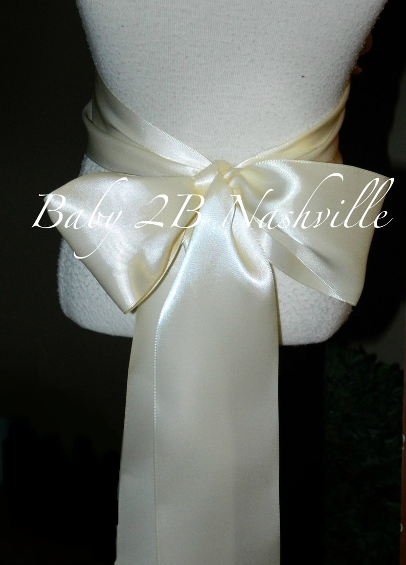 Wedding Accessory Ivory Champagne Sash 3 Inch Width Any Size Etsy