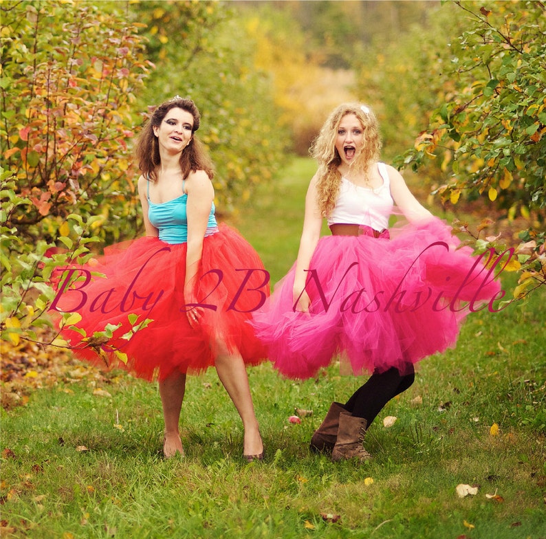 Red Adult Tutu Wedding Portrait Costume Tutu image 1