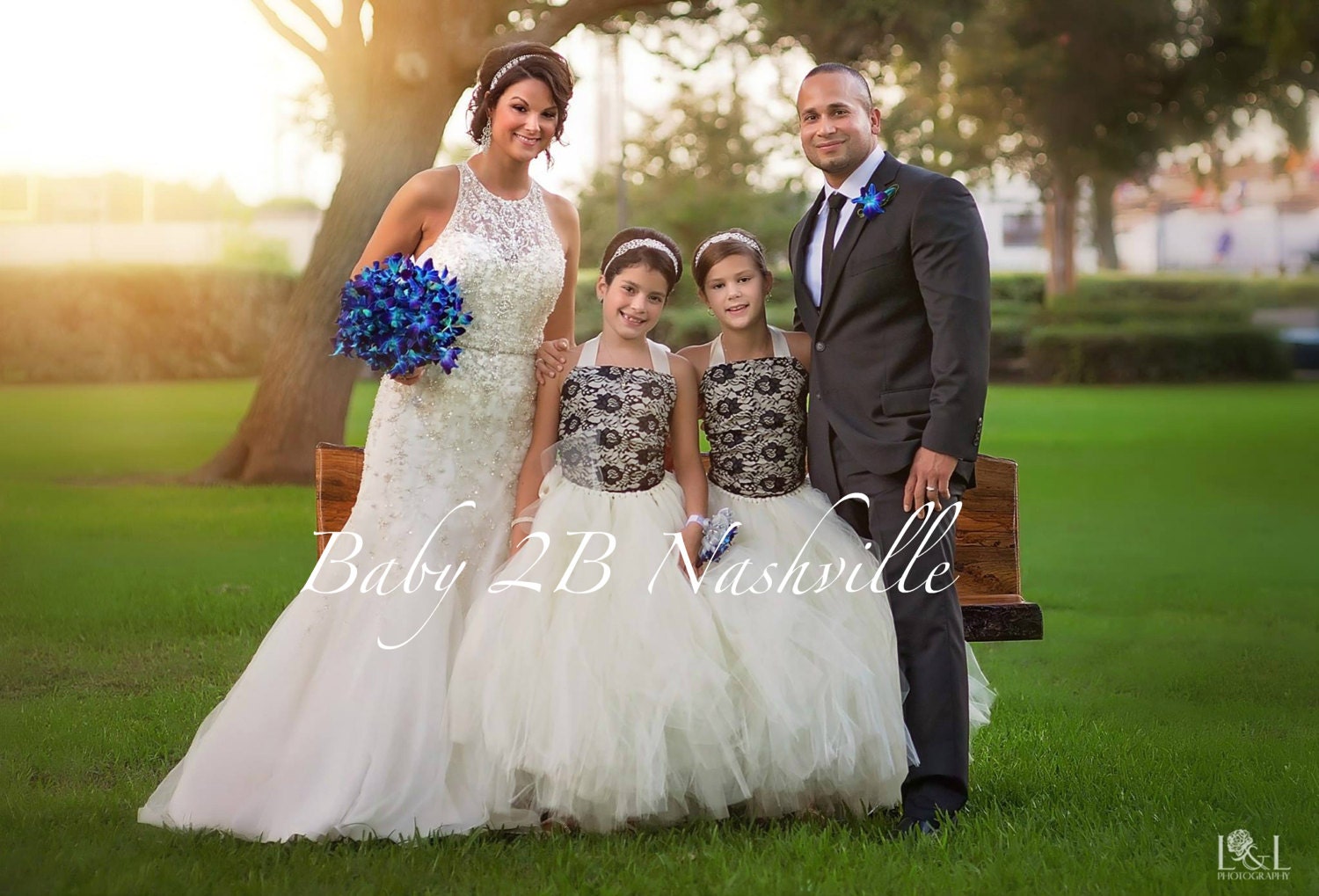 Black Lace Dress Flower Girl Dress Ivory Dress Wedding