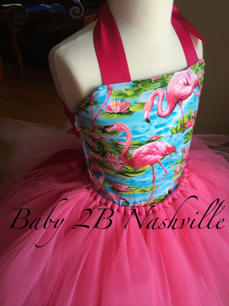 Pink Flamingo Costume Tutu Set All Sizes Baby 8 image 3