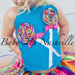 Candyland Costume Tutu, Lollipop Costume Set, Candy Costume, Birthday Dress image 3