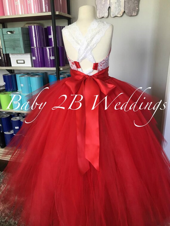 robe rouge tulle