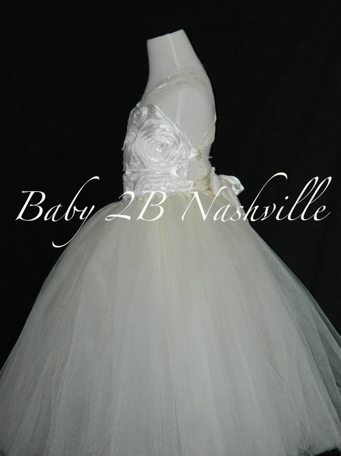 Wedding Dress Flower Girl Dress Communion Dress White Dress Etsy