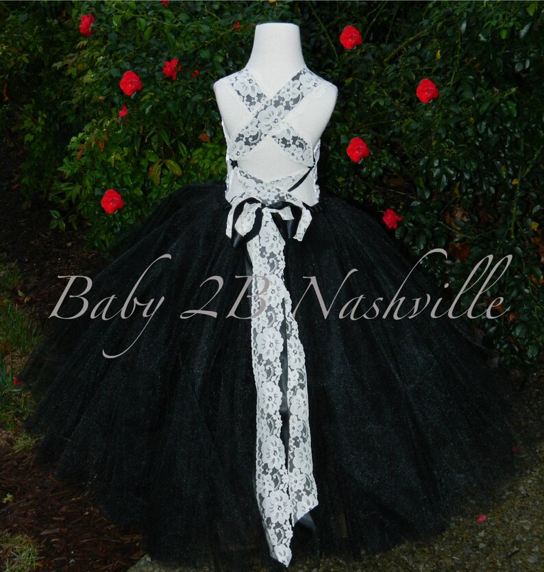 Girls Ivory Lace Dress with Satin Rosette
