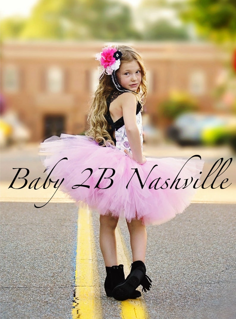 Pink Paris Costume Tutu Costume Paris Tutu Birthday Costume Baby Paris Costume Toddler Costume Party Costume Birthday Dress image 2