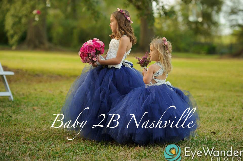 Navy blue top tutu dress