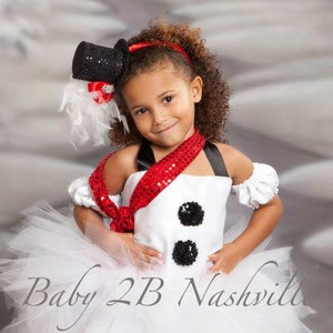 Baby Basic Winter Snowman Tutu Dress Snowman Costume image 1