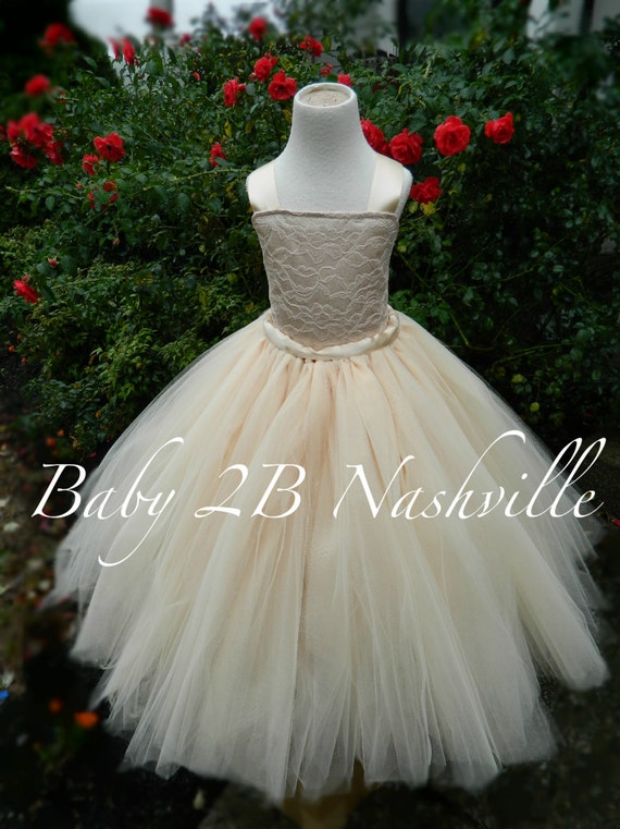cream tutu dress