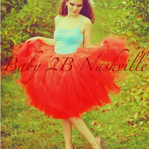 Red Adult Tutu Wedding Portrait Costume Tutu image 2