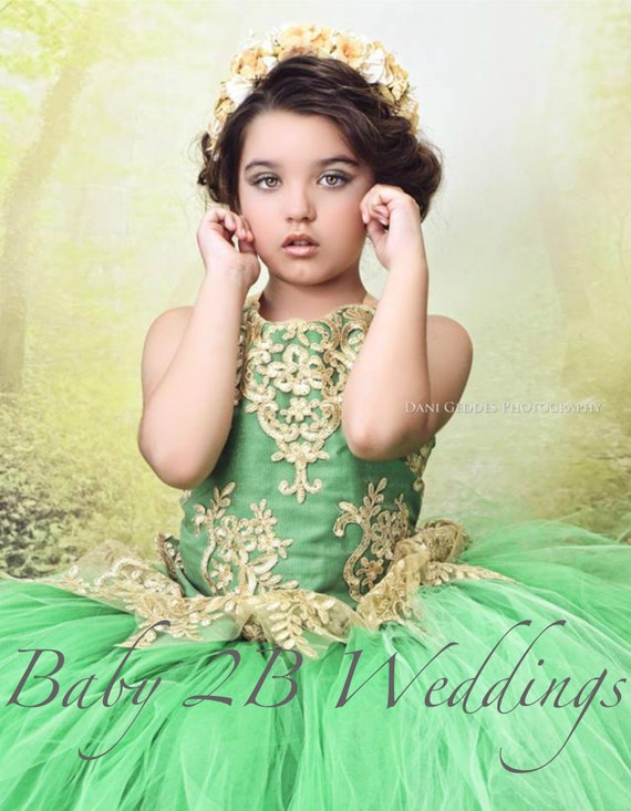 Vestido verde princesa sales