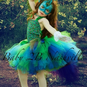 Peacock Costume Tutu Set All Sizes Baby 8 image 1