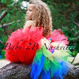 Blue Macaw Jungle Parrot Jewel Costume Tutu Set All Sizes Baby 8 image 5