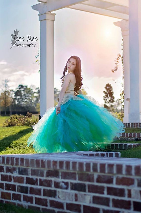 Teal and gold wedding dresses cheap