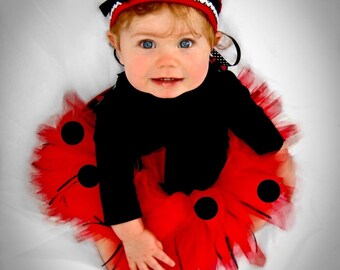 Baby Lady Bug Tutu Makes Great Costume Photo Prop