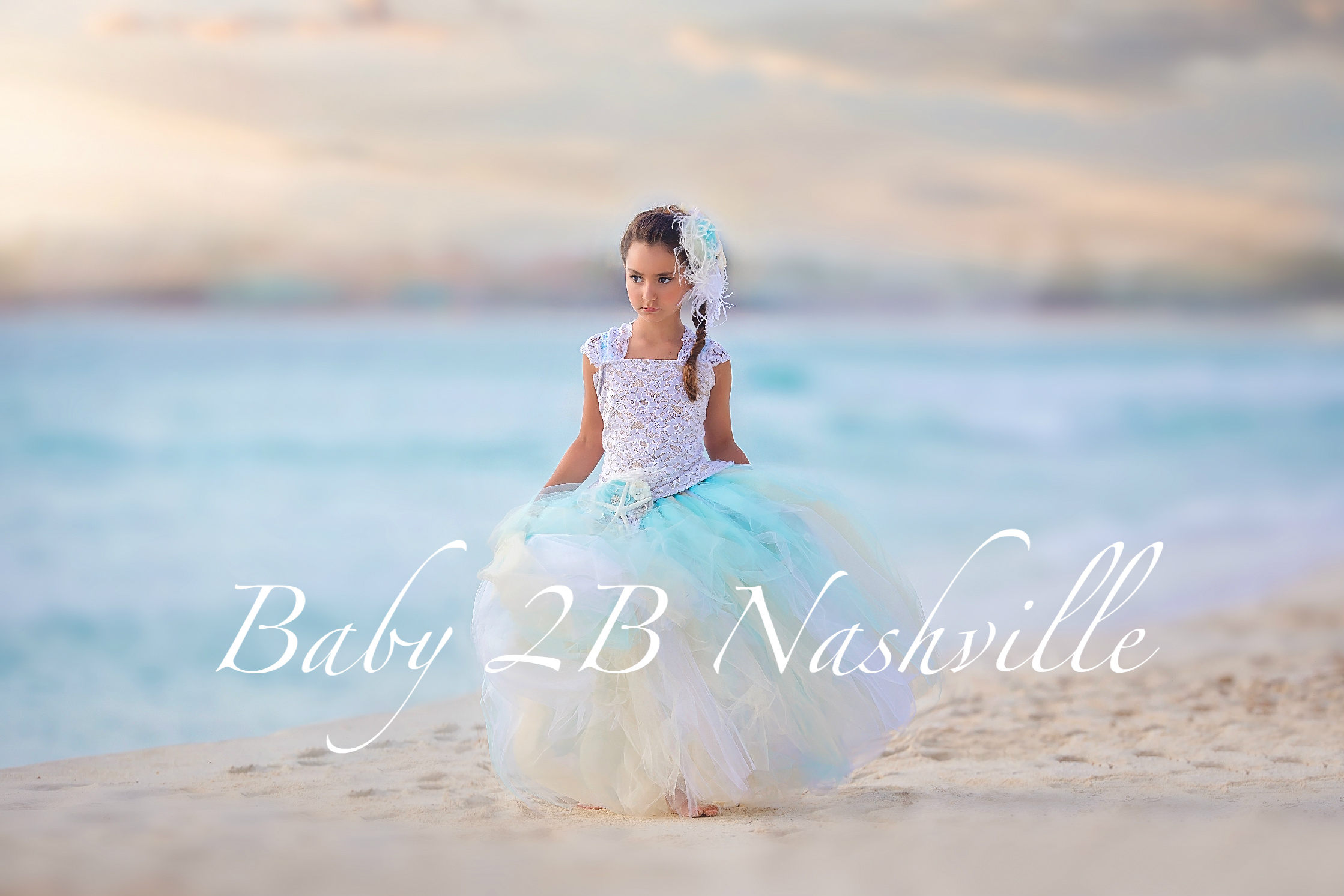 Beach Wedding Dress Flower Girl Dress Tulle Dress Wedding Dress