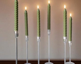 Flameless LED Taper Candles - Elegant Wedding Table Decor - Set of 2