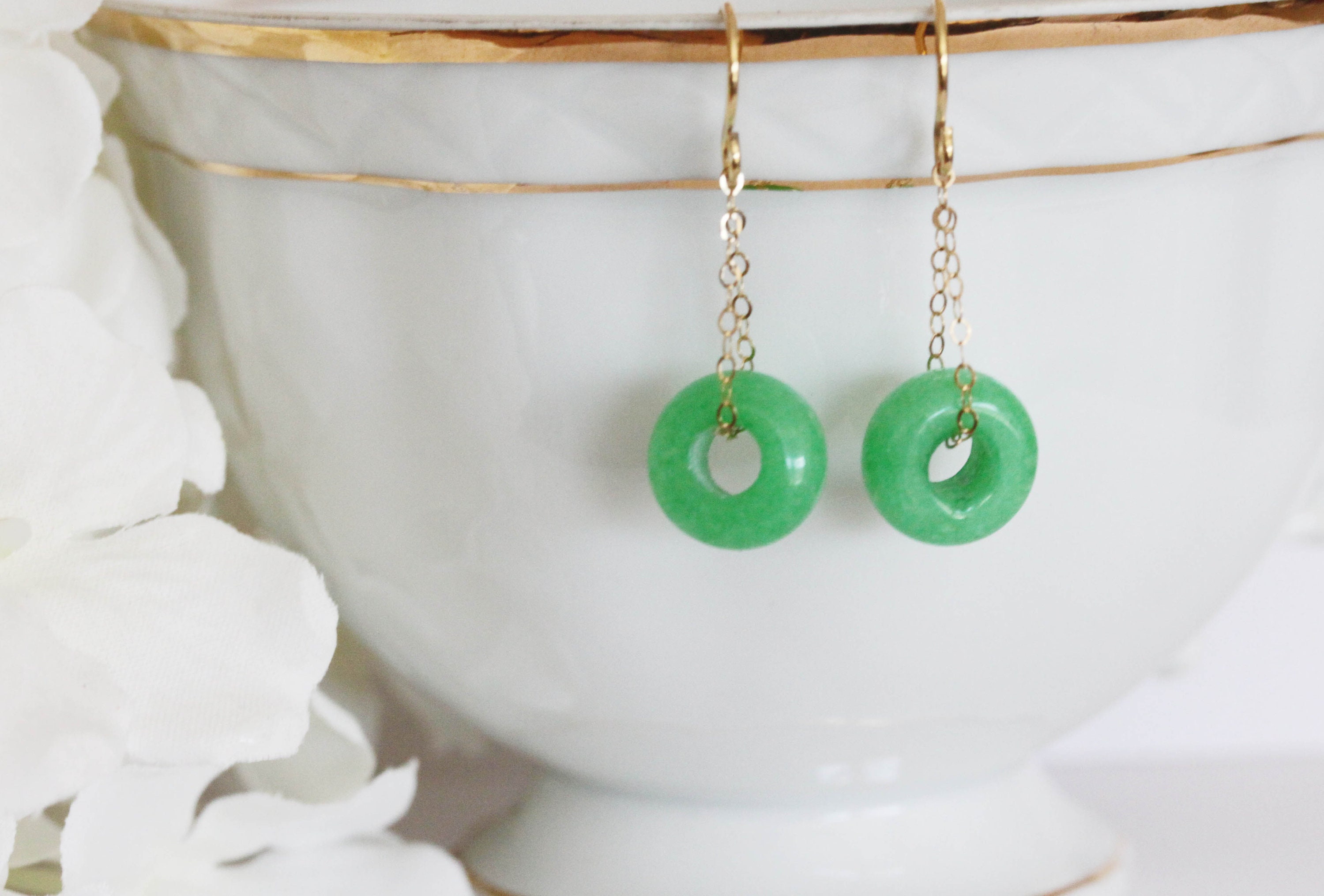 Good Fortune Chinese Green Jade Necklace Jade Ring Necklace - Etsy