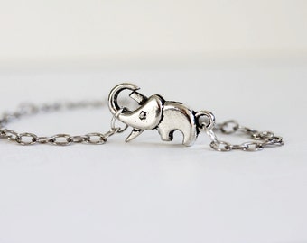 Silver Elephant Bracelet Sterling Silver Elephant Bracelet Elephant Jewelry Gift For Her