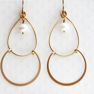 Hoop Earrings Gold Swing Earrings Stack Earrings Hoop Earrings Dangle Earrings Double hoop Earring Gift For Her