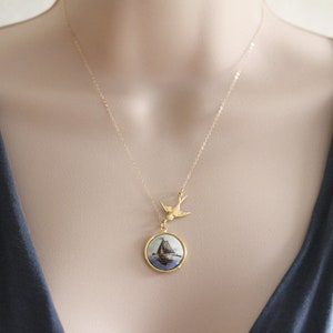 Delft Necklace Dutch Necklace Delft Sailboat Pendant Nautical Jewelry Gift For Her