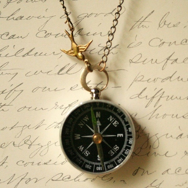 Never lost Compass Necklace - Plenty IN STOCK