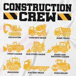 Construction Crew SVG PNG: Birthday Party Cut Files