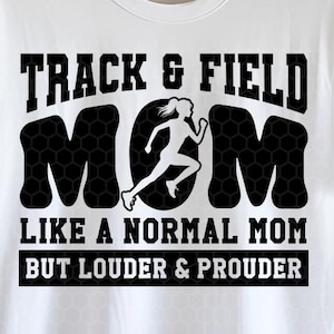 Leichtathletik Mom SVG PNG | Track and Field svg Schnittdateien für Cricut | Leichtathletik Mama Shirt Design | Leichtathletik Mama svg