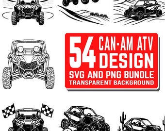 Can-am ATV svg png Bundle Design | ATV Silhouette svg cutfiles for cricut | Side-by-side cutfiles for cricut | Atv clipart bundle designs
