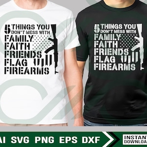 Secondo emendamento SVG PNG: Design di armi da fuoco patriottiche (uso commerciale)