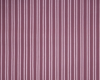 1940s Vintage Wallpaper by the Yard - Purple Stripes