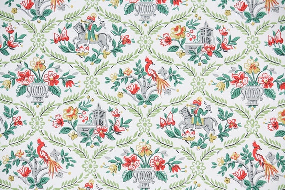 1950s Vintage Wallpaper by the Yard Floral Kitchen Wallpaper - Etsy Canada 1950s Vintage Wallpaper by the Yard Floral Kitchen Wallpaper - Etsy Canada
