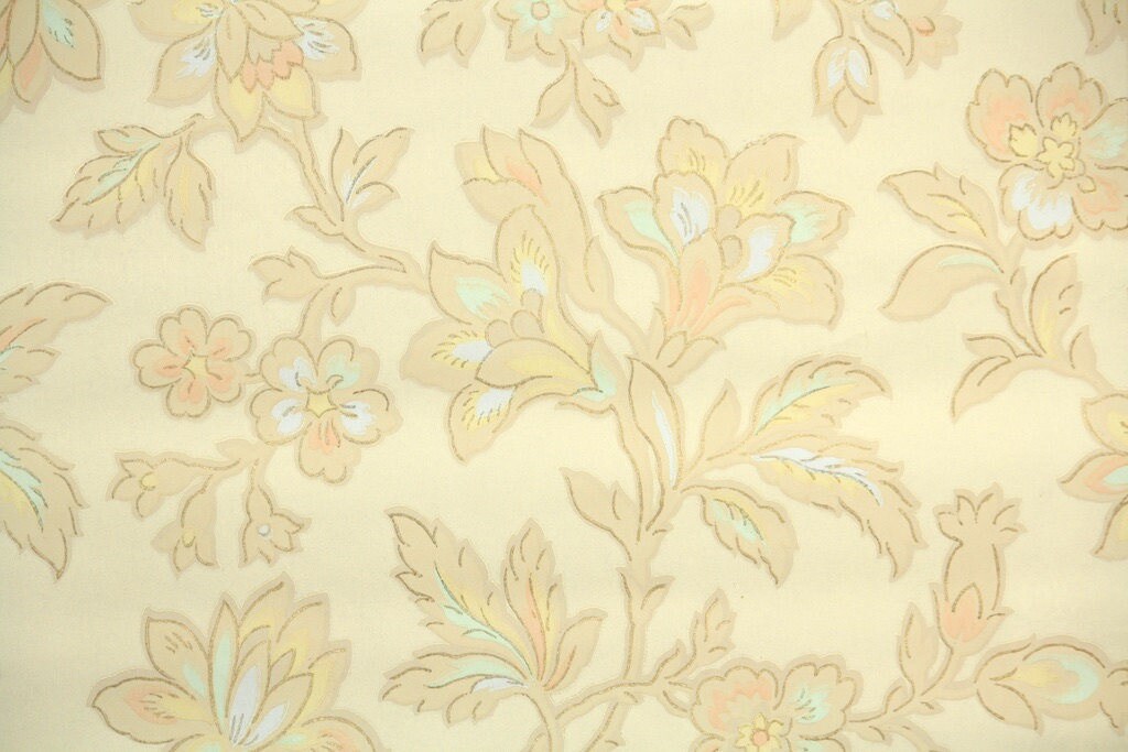 1920s Floral Wallpaper